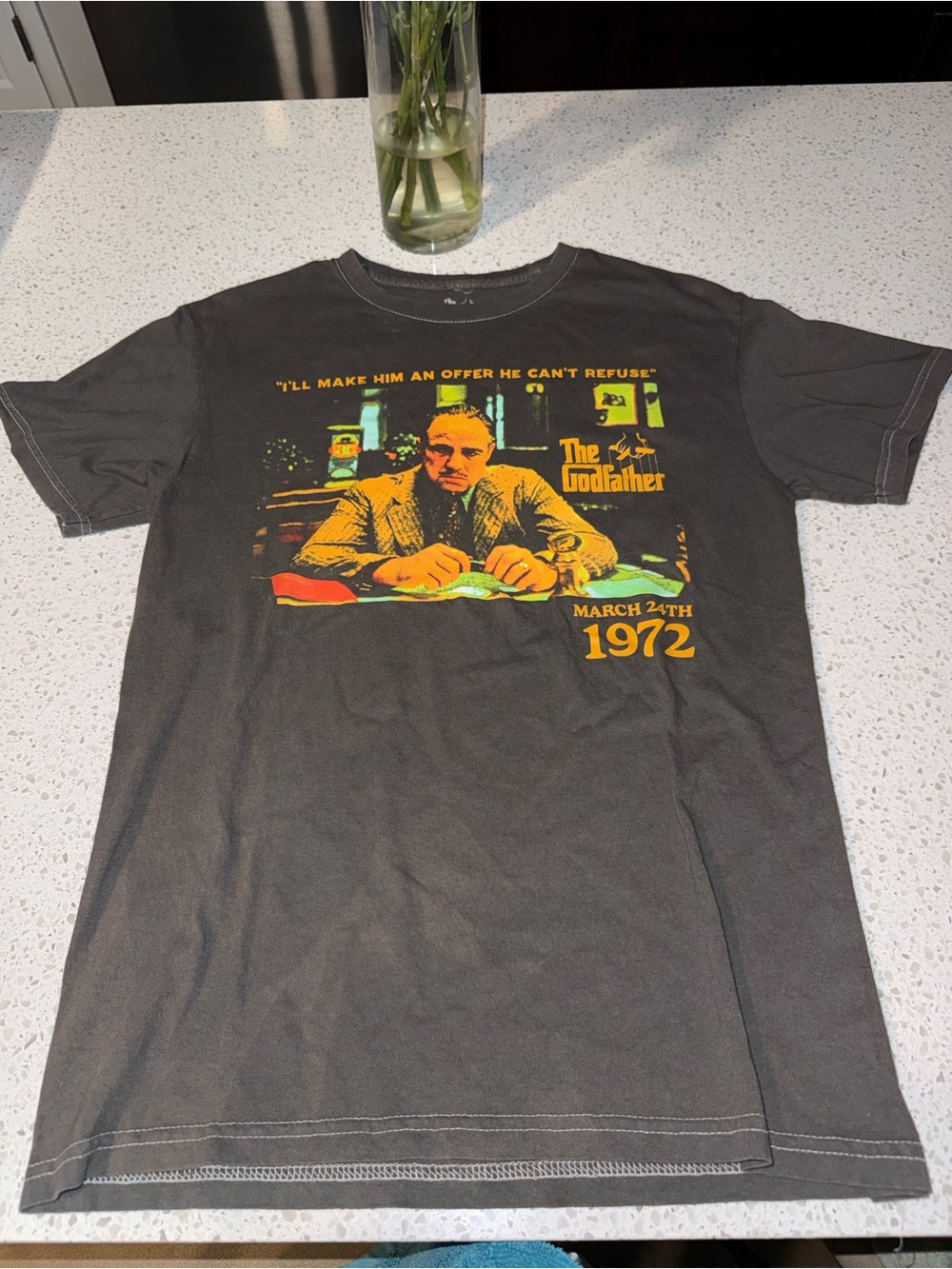The Godfather Graphic Tee - Dark Gray